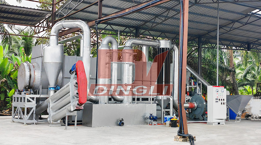 Máquina de pirólisis de biomasa