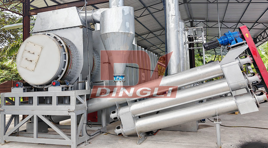 Máquina de pirólisis de biomasa