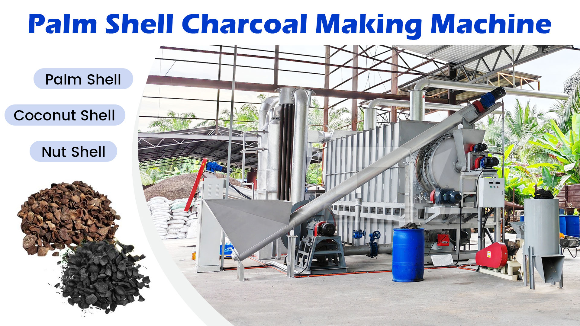 Scientific maintenance allows the sawdust carbonizer to operate efficiently for ten years
