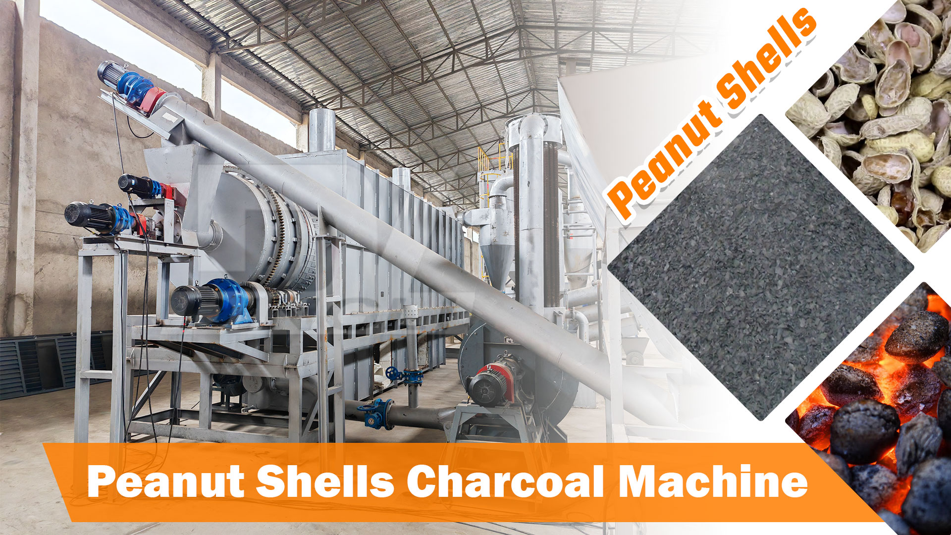 The duet of environmental protection and benefits of peanut shell carbonization machine
