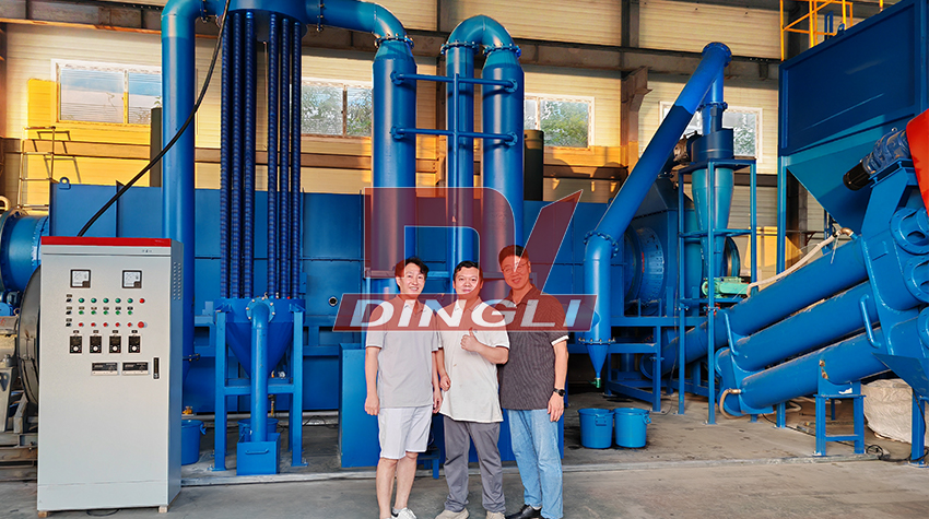 Dingli Kitchen Waste Carbonization Equipment Has Successfully Commenced Operation in South Korea