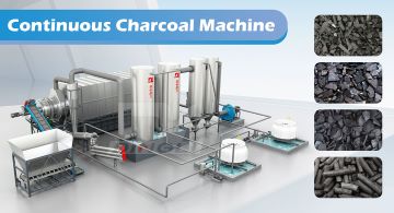 Sustainable Biochar Fuel from Bamboo Carbon machine